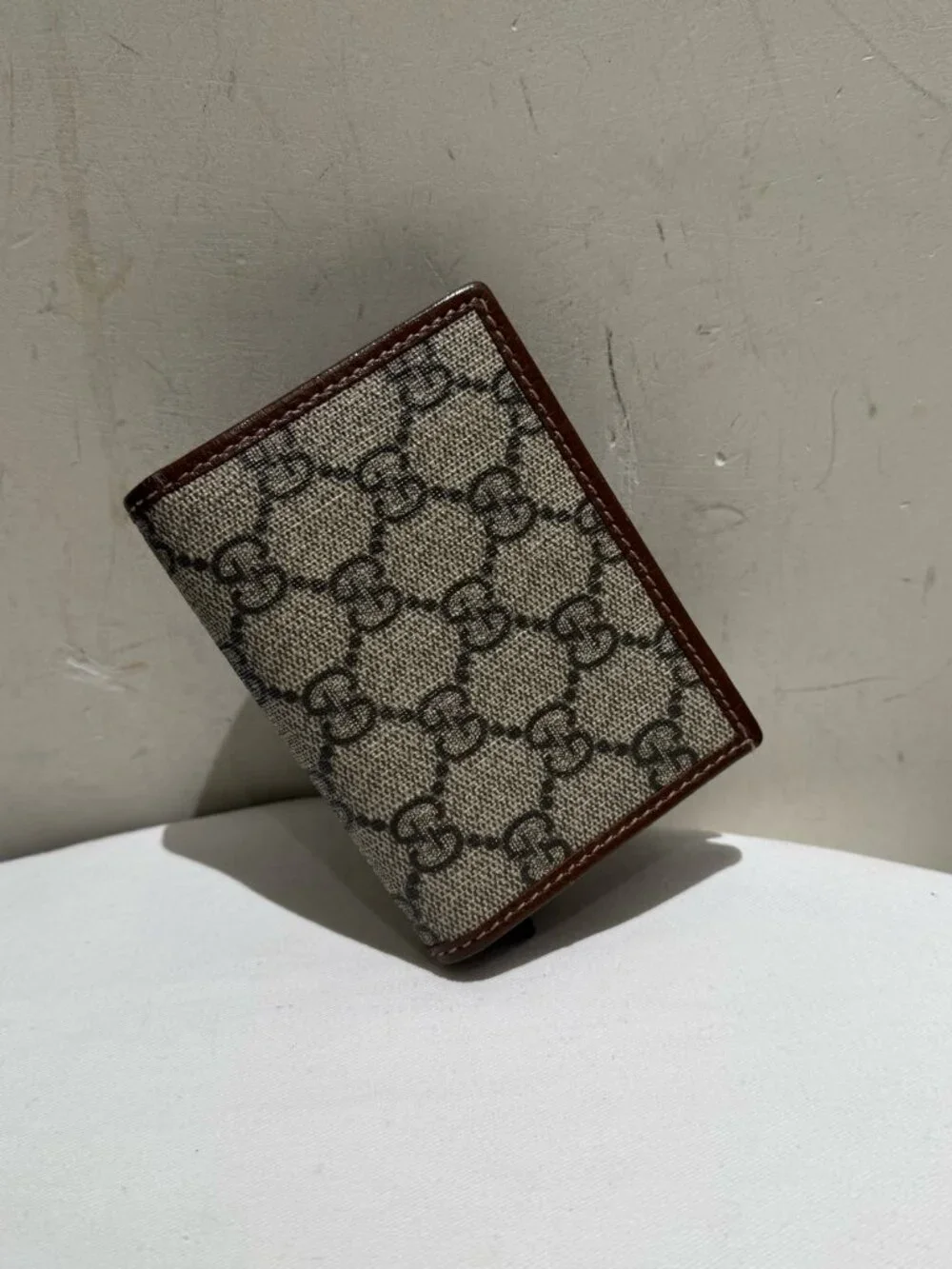 Gucci 1955 Horsebit GG Supreme Compact Wallet Card Holder
